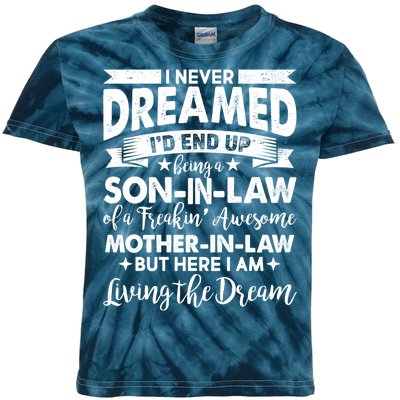 Son-In-Law of A Freakin' Awesome Mother-In Law Kids Tie-Dye T-Shirt