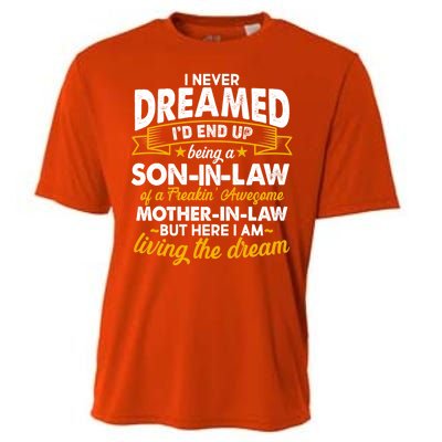 Son In Law Of A Freaking Awesome Mother In Law Cooling Performance Crew T-Shirt