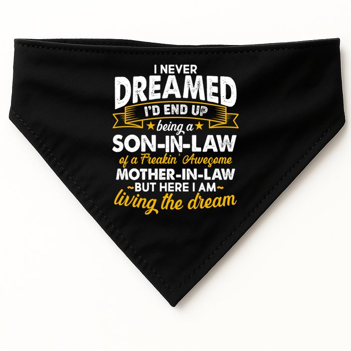 Son In Law Of A Freaking Awesome Mother In Law USA-Made Doggie Bandana
