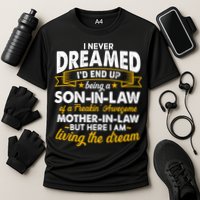Son In Law Of A Freaking Awesome Mother In Law Cooling Performance Crew T-Shirt