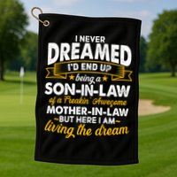 Son In Law Of A Freaking Awesome Mother In Law Golf Towel