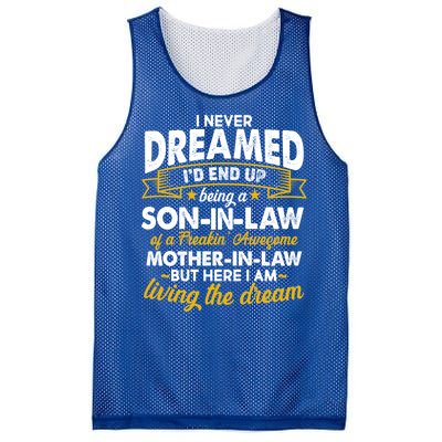 Son In Law Of A Freaking Awesome Mother In Law Mesh Reversible Basketball Jersey Tank