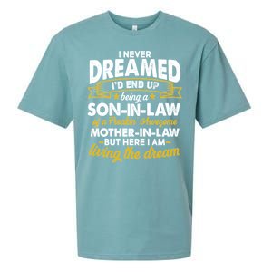 Son In Law Of A Freaking Awesome Mother In Law Sueded Cloud Jersey T-Shirt