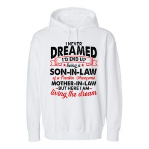 Son In Law Of A Freaking Awesome Mother In Law Garment-Dyed Fleece Hoodie