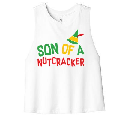 Son Of A Nutcracker Women's Racerback Cropped Tank