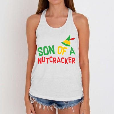 Son Of A Nutcracker Women's Knotted Racerback Tank