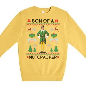 Son Of A Nutcracker Ugly Christmas Premium Crewneck Sweatshirt