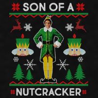 Son Of A Nutcracker Ugly Christmas Ladies PosiCharge Tri-Blend Wicking Tank