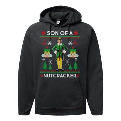 Son Of A Nutcracker Ugly Christmas Performance Fleece Hoodie