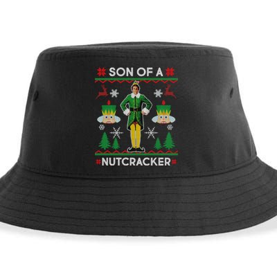 Son Of A Nutcracker Ugly Christmas Sustainable Bucket Hat