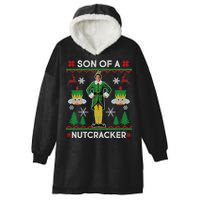 Son Of A Nutcracker Ugly Christmas Hooded Wearable Blanket