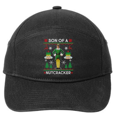 Son Of A Nutcracker Ugly Christmas 7-Panel Snapback Hat