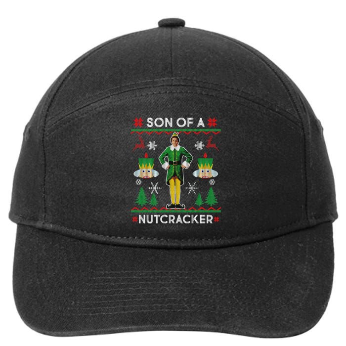 Son Of A Nutcracker Ugly Christmas 7-Panel Snapback Hat