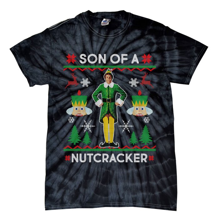 Son Of A Nutcracker Ugly Christmas Tie-Dye T-Shirt