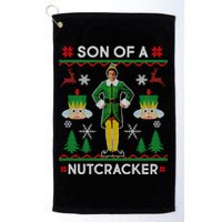 Son Of A Nutcracker Ugly Christmas Golf Towel