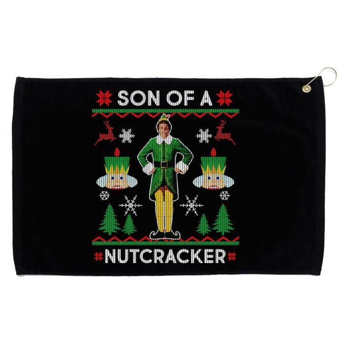 Son Of A Nutcracker Ugly Christmas Grommeted Golf Towel