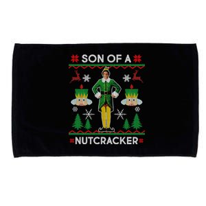 Son Of A Nutcracker Ugly Christmas Microfiber Hand Towel