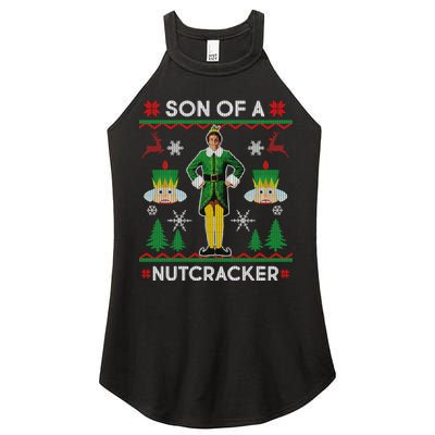 Son Of A Nutcracker Ugly Christmas Women's Perfect Tri Rocker Tank