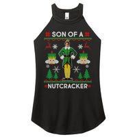 Son Of A Nutcracker Ugly Christmas Women's Perfect Tri Rocker Tank