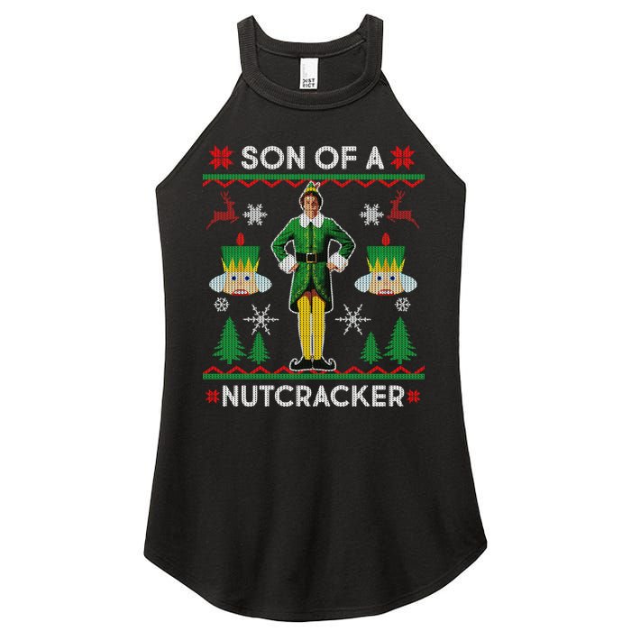 Son Of A Nutcracker Ugly Christmas Women's Perfect Tri Rocker Tank