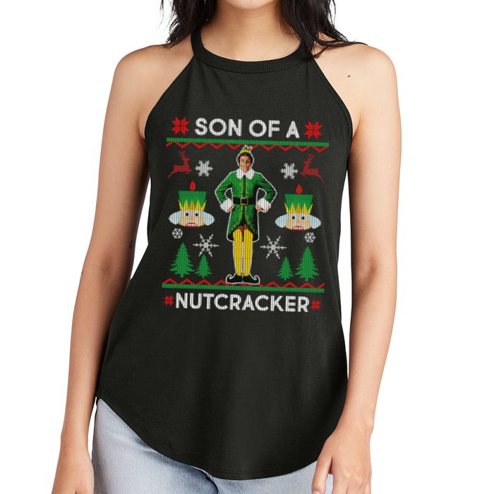 Son Of A Nutcracker Ugly Christmas Women's Perfect Tri Rocker Tank