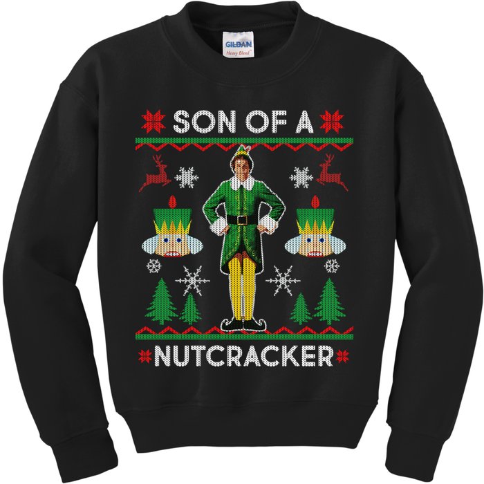 Son Of A Nutcracker Ugly Christmas Kids Sweatshirt