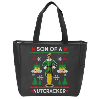 Son Of A Nutcracker Ugly Christmas Zip Tote Bag