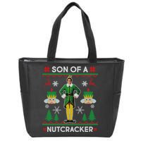 Son Of A Nutcracker Ugly Christmas Zip Tote Bag