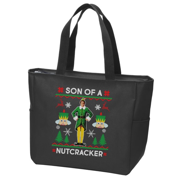 Son Of A Nutcracker Ugly Christmas Zip Tote Bag