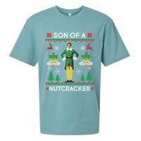 Son Of A Nutcracker Ugly Christmas Sueded Cloud Jersey T-Shirt