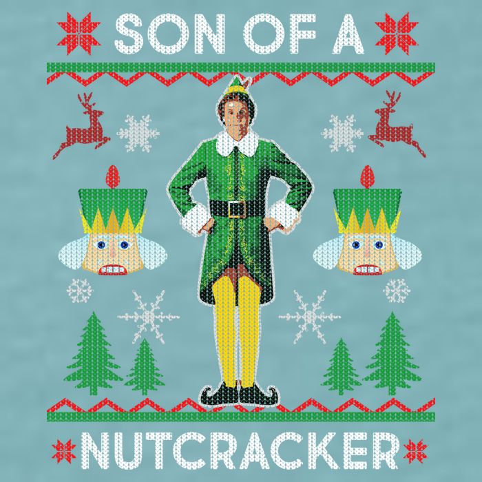 Son Of A Nutcracker Ugly Christmas Sueded Cloud Jersey T-Shirt