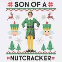 Son Of A Nutcracker Ugly Christmas Garment-Dyed Sweatshirt