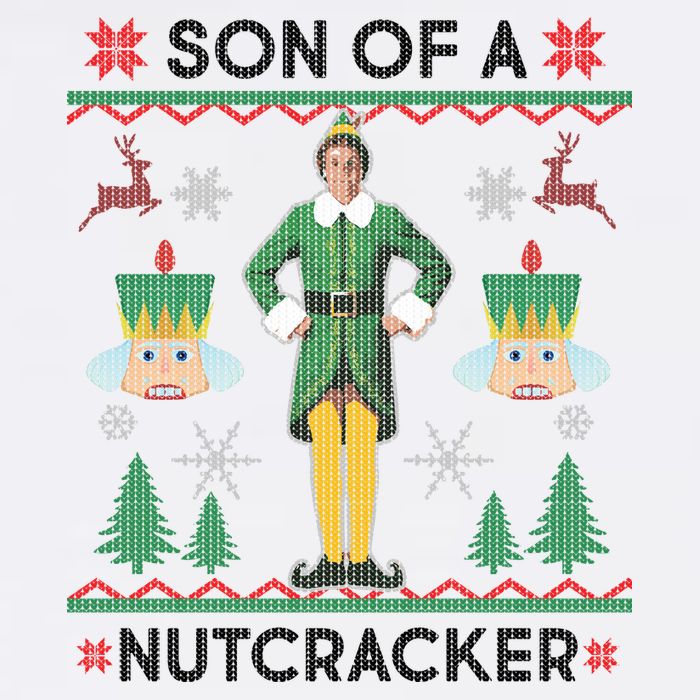 Son Of A Nutcracker Ugly Christmas Garment-Dyed Sweatshirt