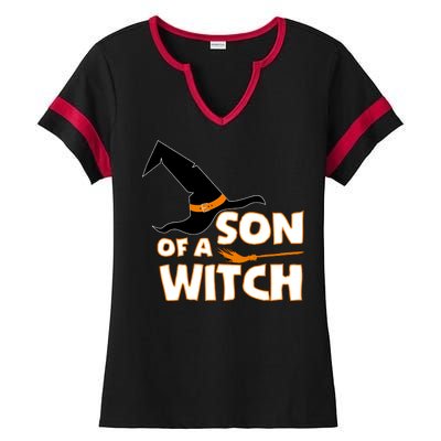 Son Of A Witch Ladies Halftime Notch Neck Tee