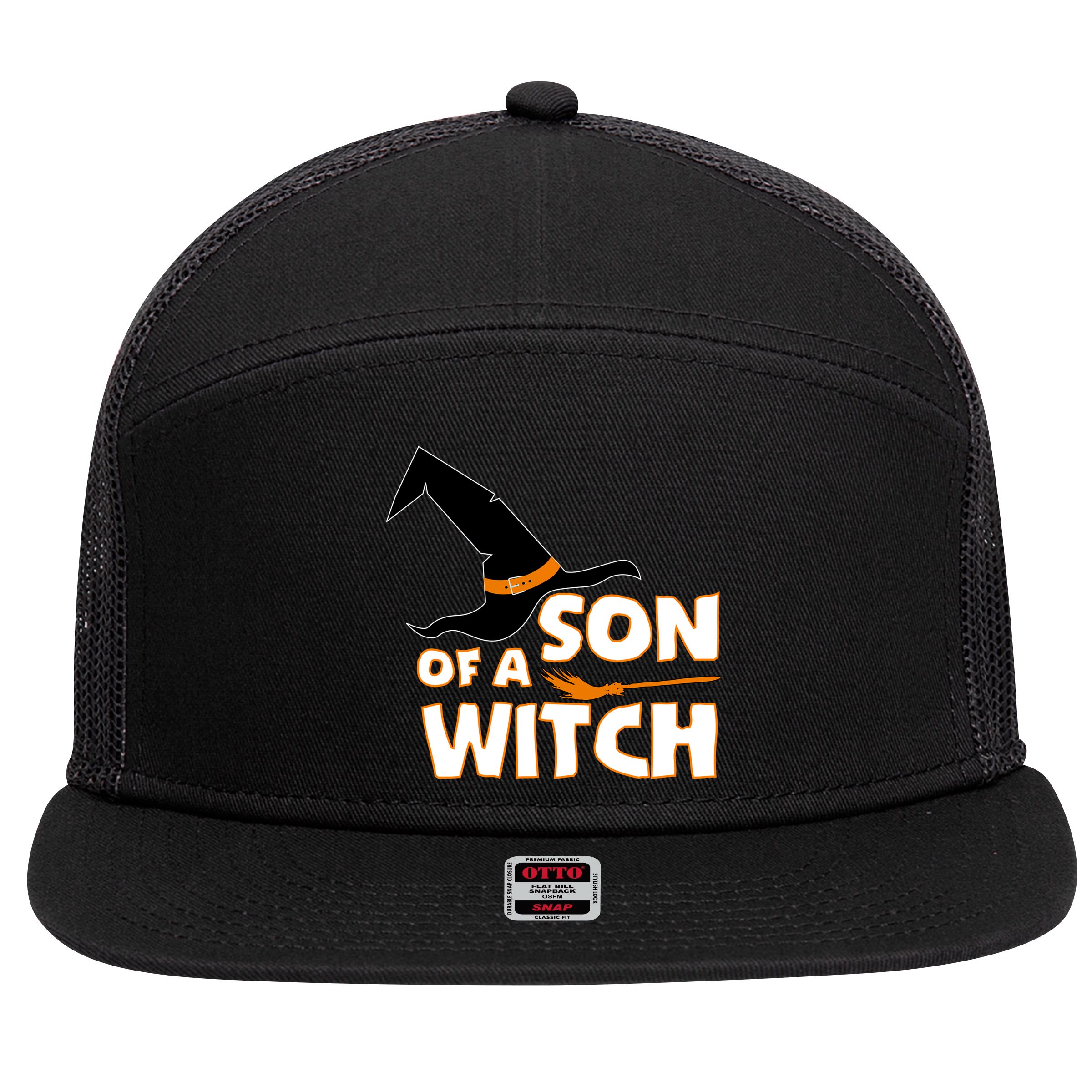 Son Of A Witch 7 Panel Mesh Trucker Snapback Hat