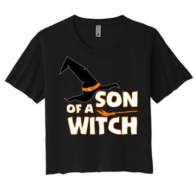 Son Of A Witch Women's Crop Top Tee