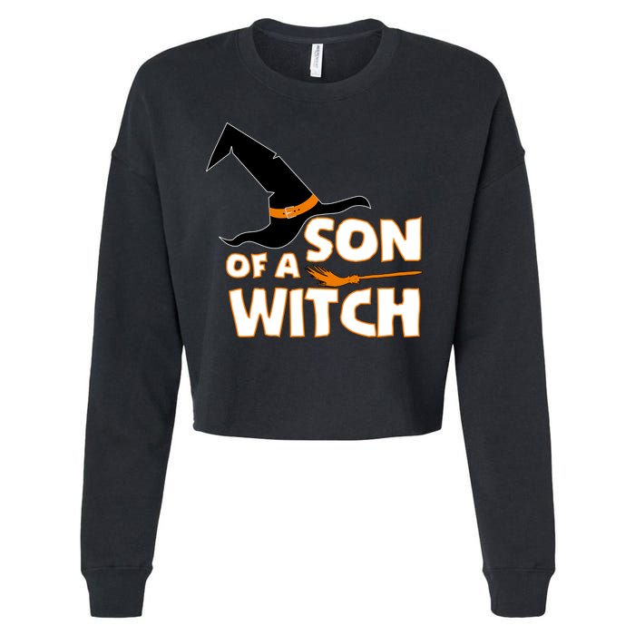 Son Of A Witch Cropped Pullover Crew