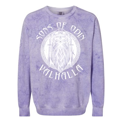 Son Of Odin Valhalla Colorblast Crewneck Sweatshirt