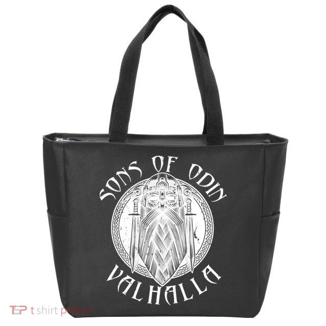 Son Of Odin Valhalla Zip Tote Bag