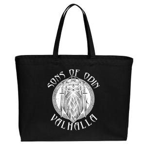 Son Of Odin Valhalla Cotton Canvas Jumbo Tote