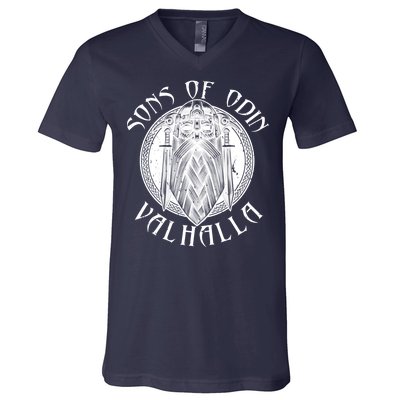 Son Of Odin Valhalla V-Neck T-Shirt