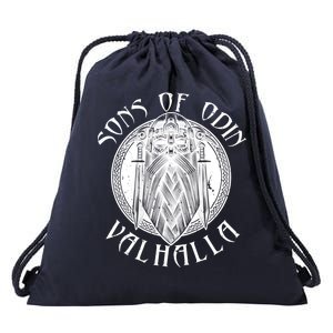 Son Of Odin Valhalla Drawstring Bag