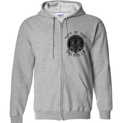 Son Of Odin Valhalla Full Zip Hoodie