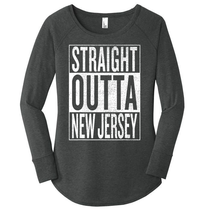 Straight Outta New Jersey Great Travel Gift Idea Women's Perfect Tri Tunic Long Sleeve Shirt