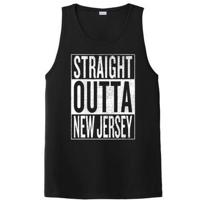 Straight Outta New Jersey Great Travel Gift Idea PosiCharge Competitor Tank