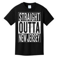 Straight Outta New Jersey Great Travel Gift Idea Kids T-Shirt