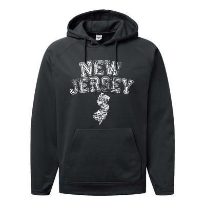 State Of New Jersey Nj Home Pride Hometown Performance Fleece Hoodie