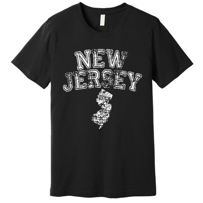 State Of New Jersey Nj Home Pride Hometown Premium T-Shirt