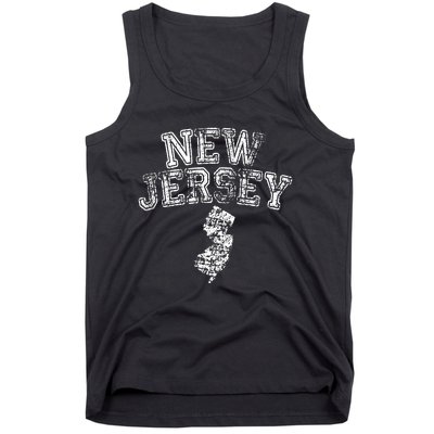 State Of New Jersey Nj Home Pride Hometown Tank Top