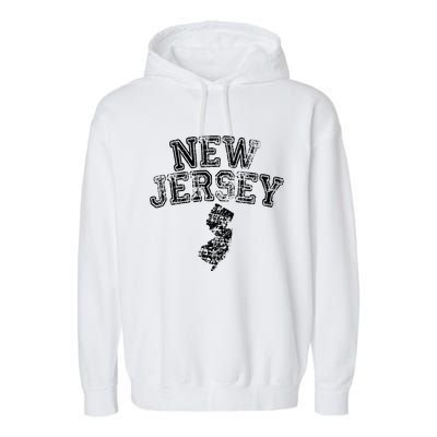 State Of New Jersey Nj Home Pride Hometown Garment-Dyed Fleece Hoodie